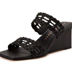 Katy Perry Collections Black Woven Wedges